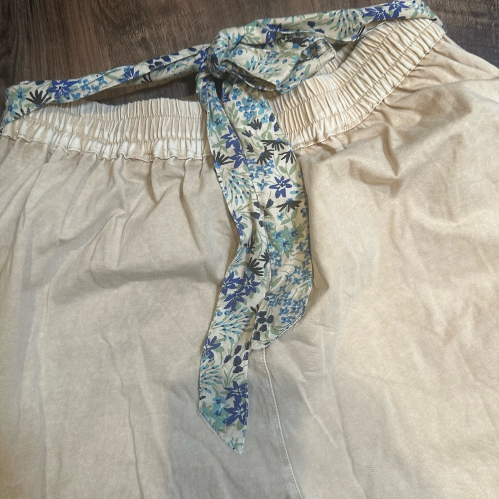 Young Threads Patchwork Tiered Wide-Leg Pants - B… - image 4